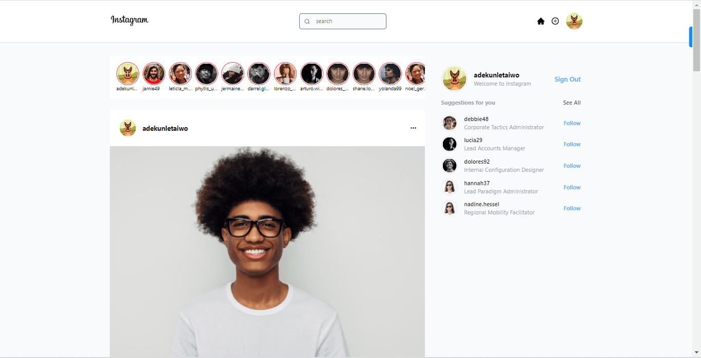 Instagram clone